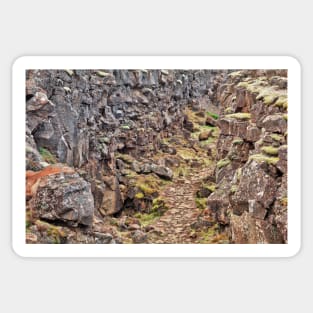 Rugged Rift Valley Trail - Thingvellir Sticker